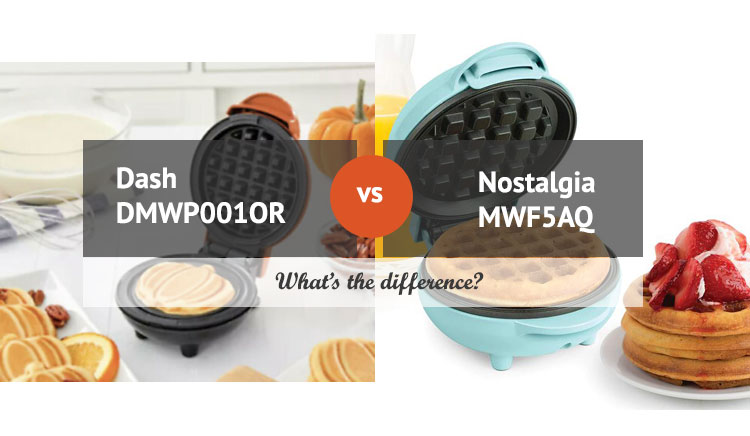 Dash DMW vs Nostalgia MWF Waffle Maker - Differences
