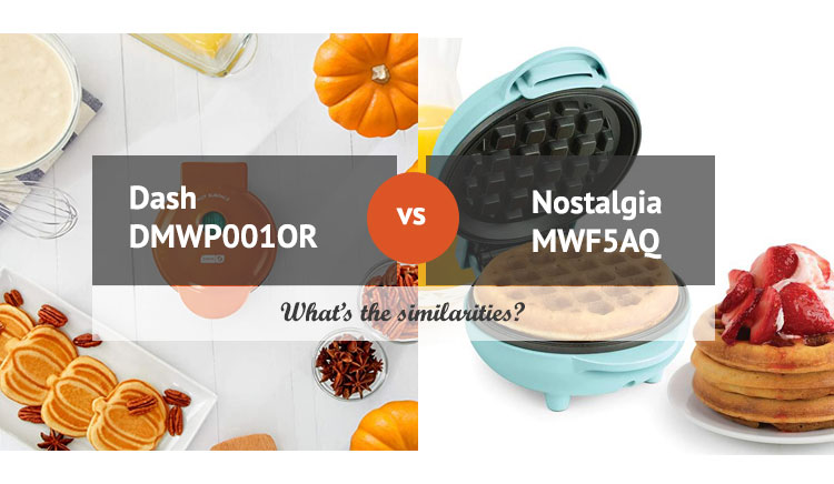 Dash DMW vs Nostalgia MWF Waffle Maker - Similarities