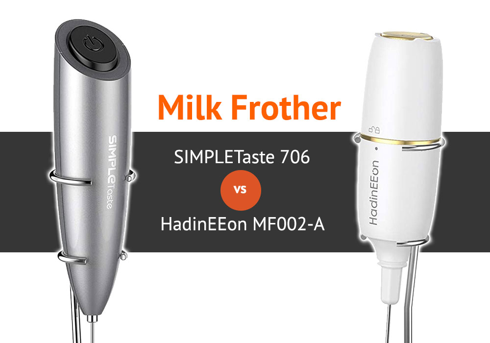 SimpleTaste vs HadinEEon - Best Electric Handheld Milk Frother