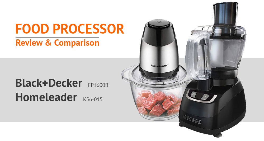 BLACK+DECKER FP1600B vs Homeleader K56-015 Food Processor Review and Comparison
