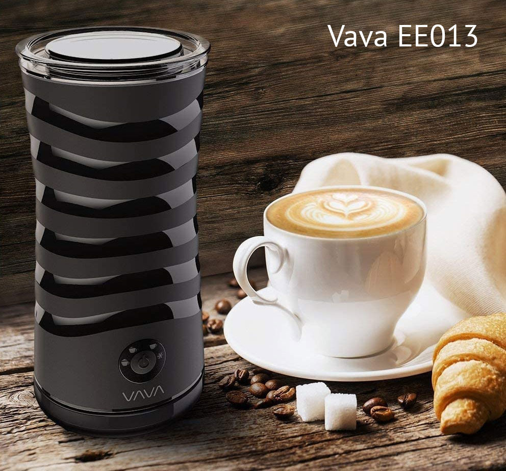 Milk Frother VAVA Electric Milk Steamer for Hot and Cold Milk Froth with Double Wall
