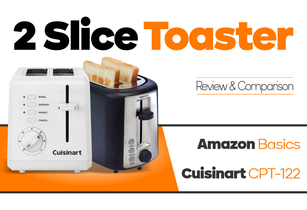 Main Image - 2 Slice Toaster - Amazon Basics vs Cuisinart CPT-122