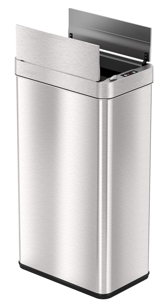 Produk 2 - 18 Gallon Automatic Trash Can - iTouchless WS18 vs Home Zone Living