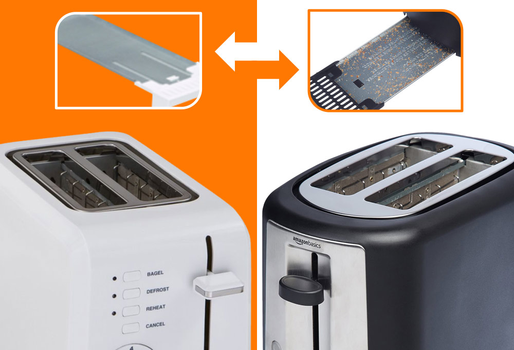 Similarities - 2 Slice Toaster - Amazon Basics vs Cuisinart CPT-122