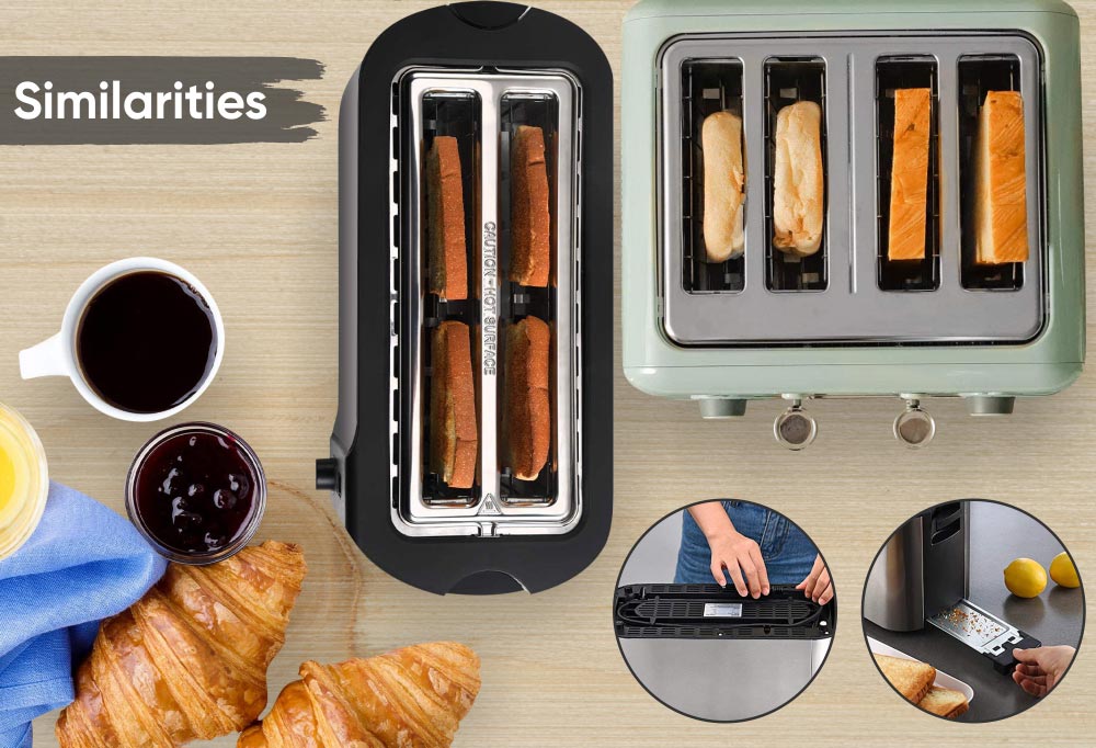 Similarities - 4-Slot Toaster - BUYDEEM DT-6B83 vs IKICH