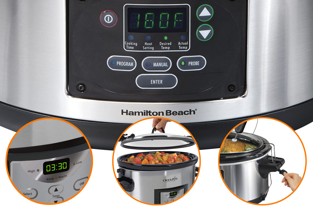 Similarities - Programmable Slow Cooker - Hamilton Beach 33969A vs Crock-Pot SCCPVL610