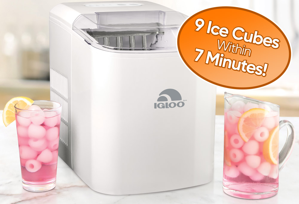 IGLOO - 5 Best Countertop Ice Maker Machine - Ready in Under 7 Minutes!