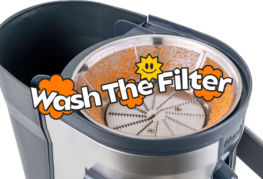 Wash the filter - Here Are 5 Things Juicer Can Do for Your Diet Program