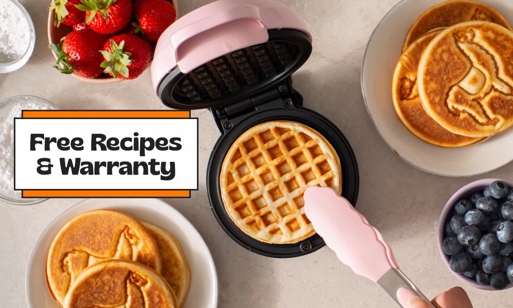 5. Free recipes and warranty - 5 Things You Should Consider When Buying Waffle Maker